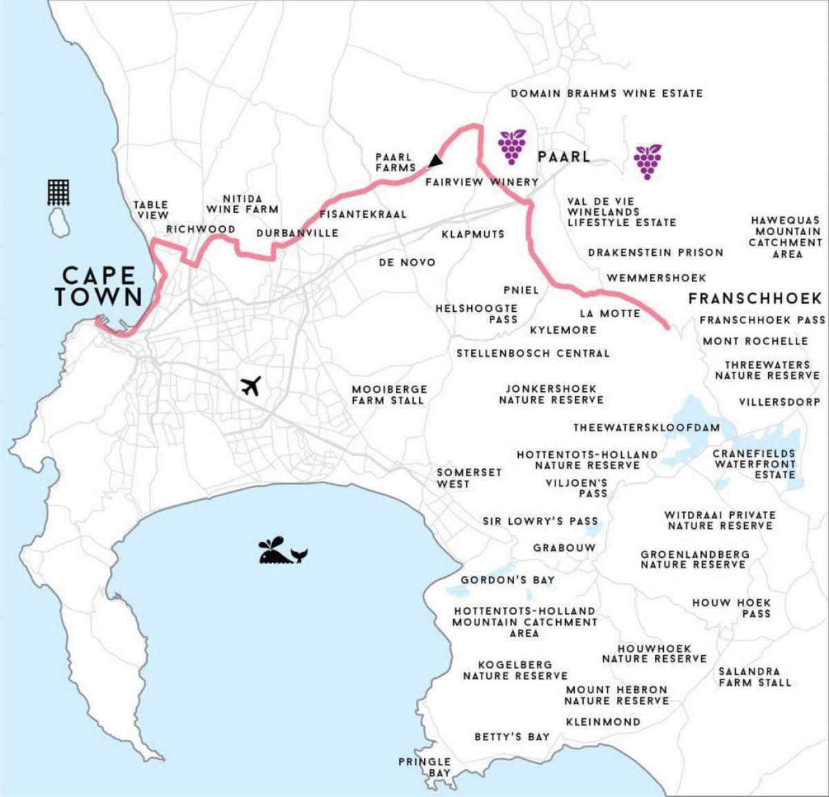avukatı Cape Town haritası 
