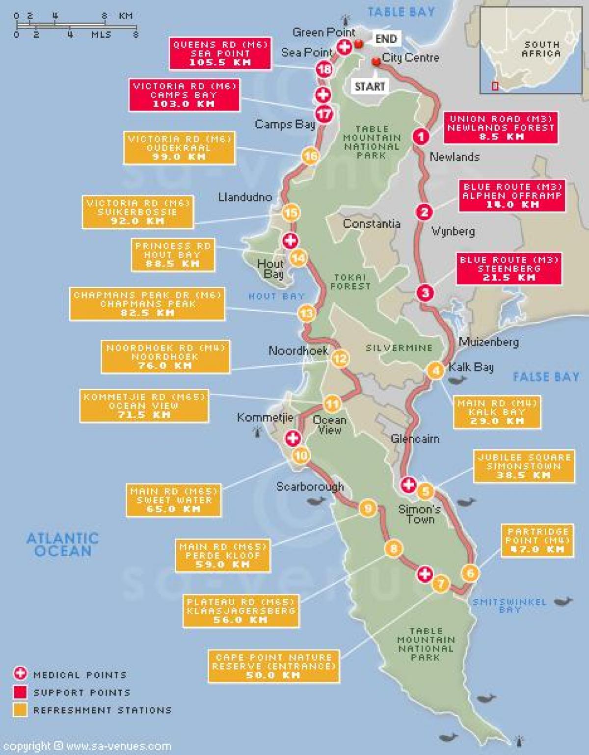 cape argus yol haritası