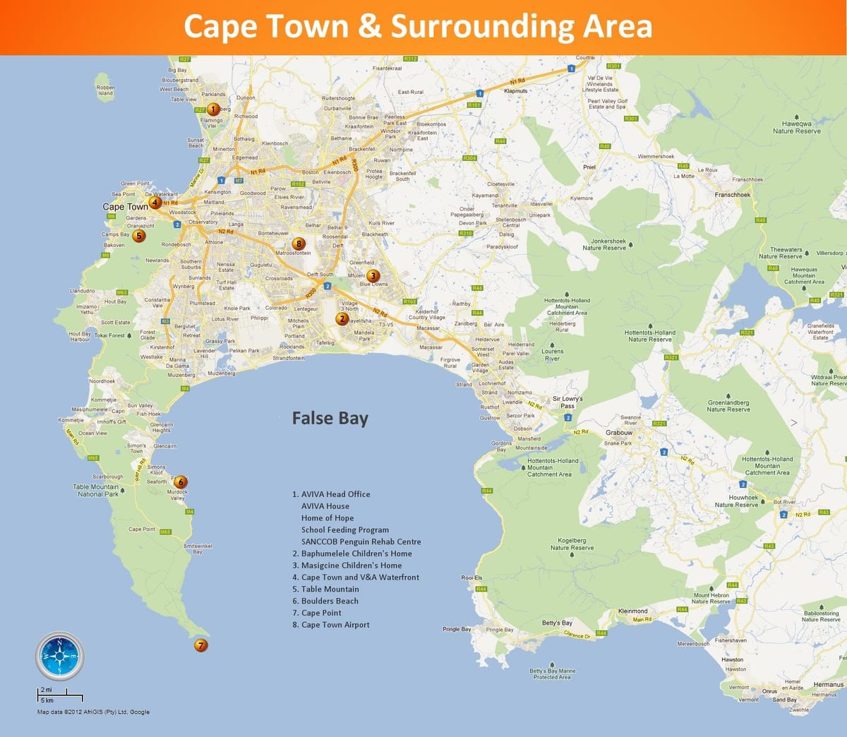 Cape Town, Güney Afrika Haritayı göster