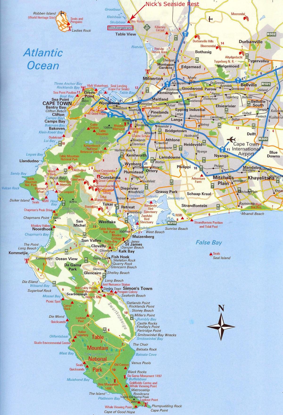Cape Town haritası 
