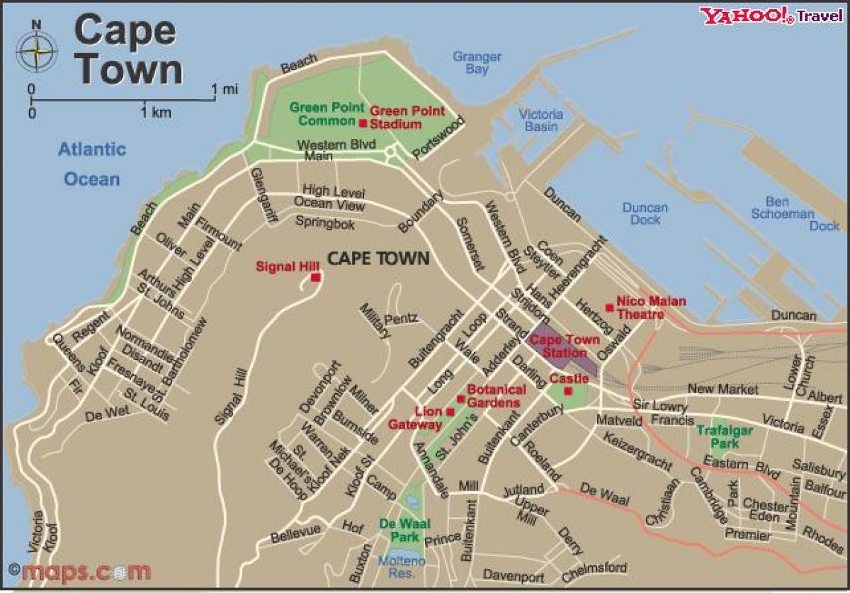 Cape Town şehir haritası görüntüleyici