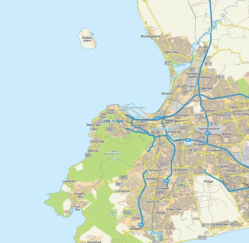 capetown haritası 