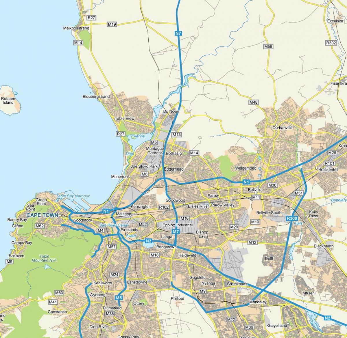 edgemead, Cape Town haritası 