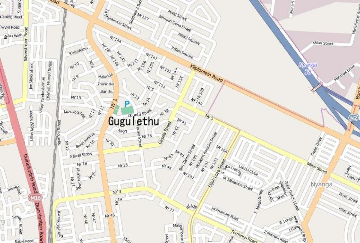 gugulethu Cape Town haritası 