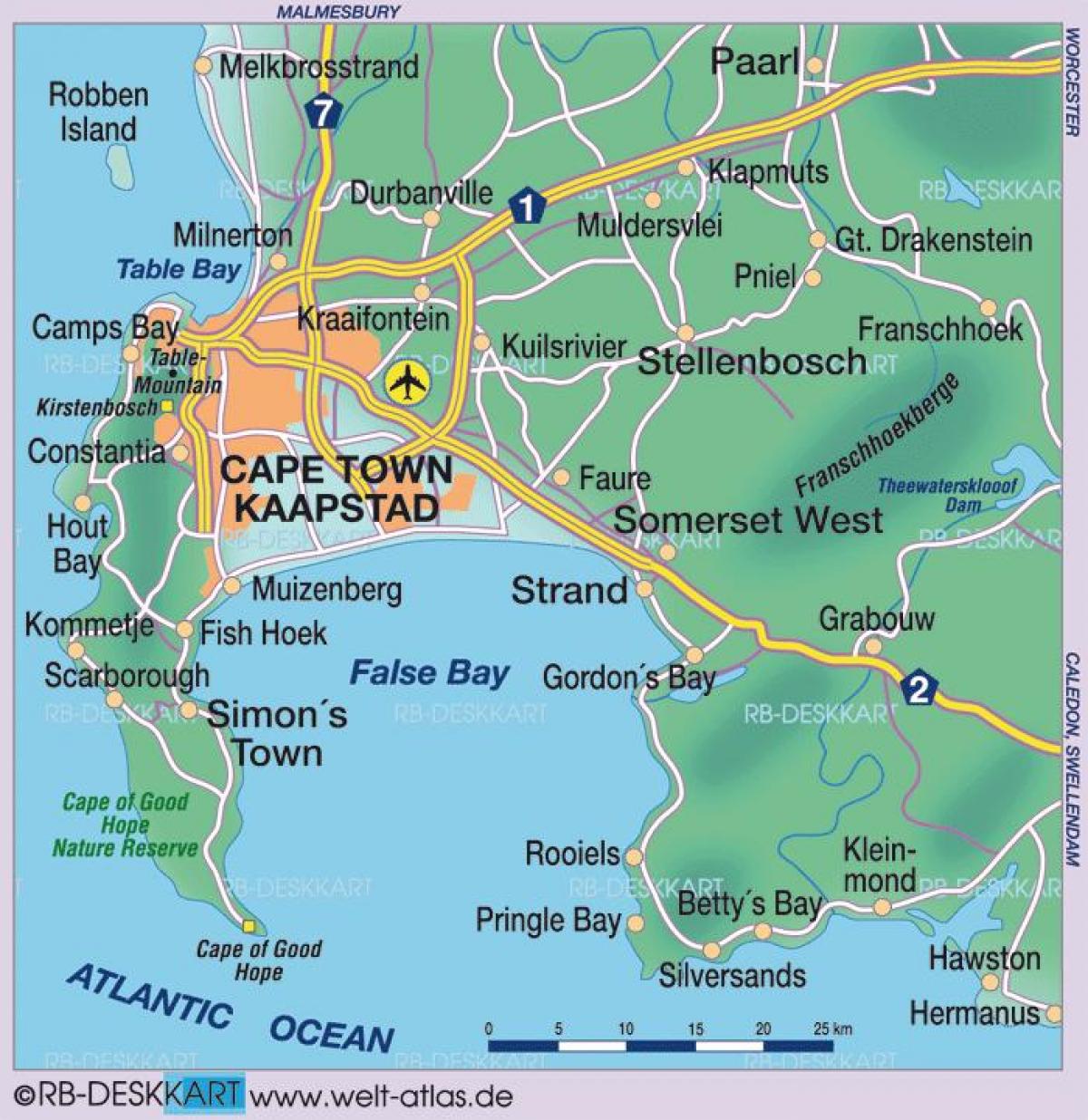 Cape Town haritası 