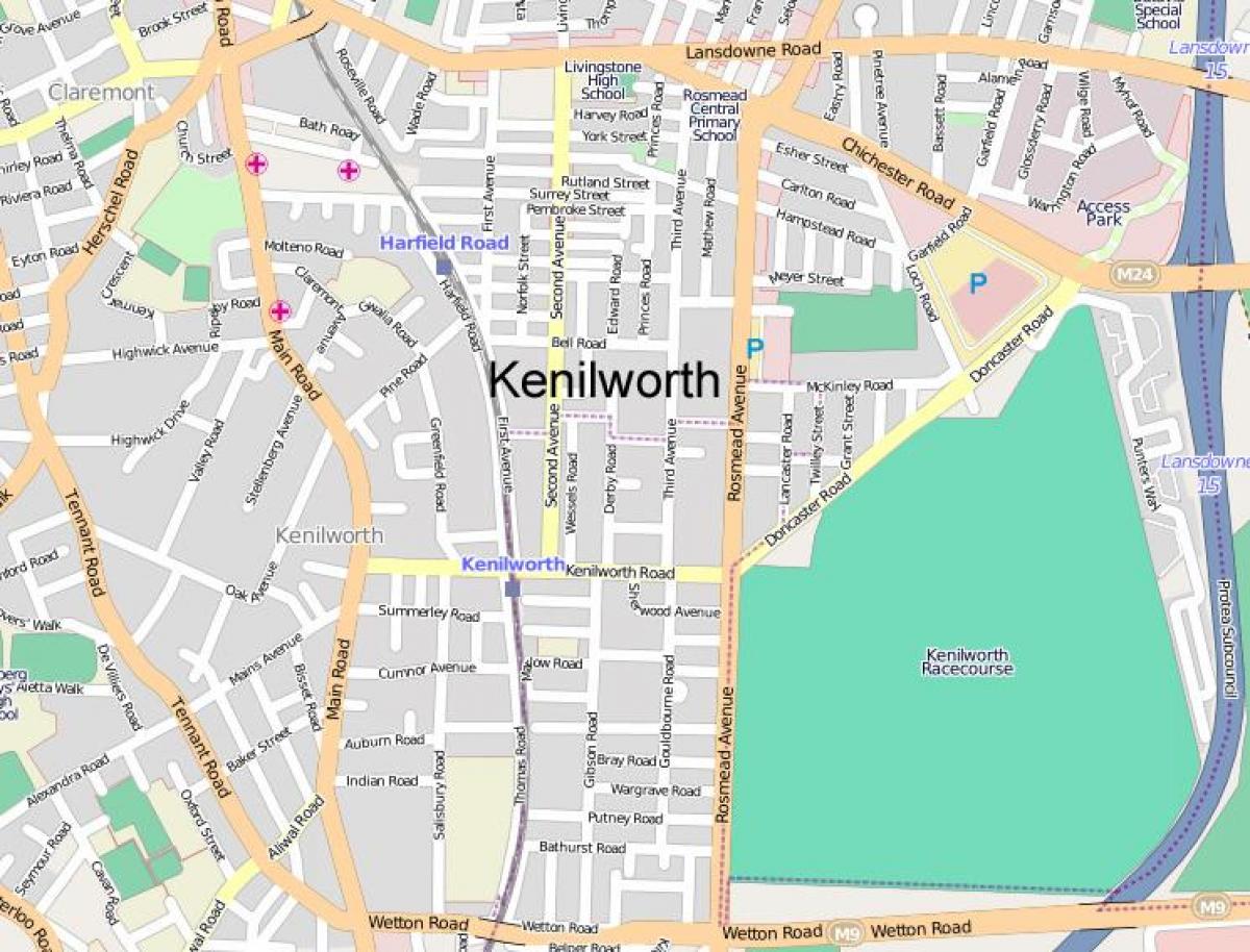 kenilworth, Cape Town haritası 