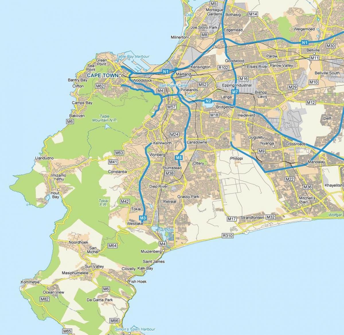 plumstead, Cape Town haritası 