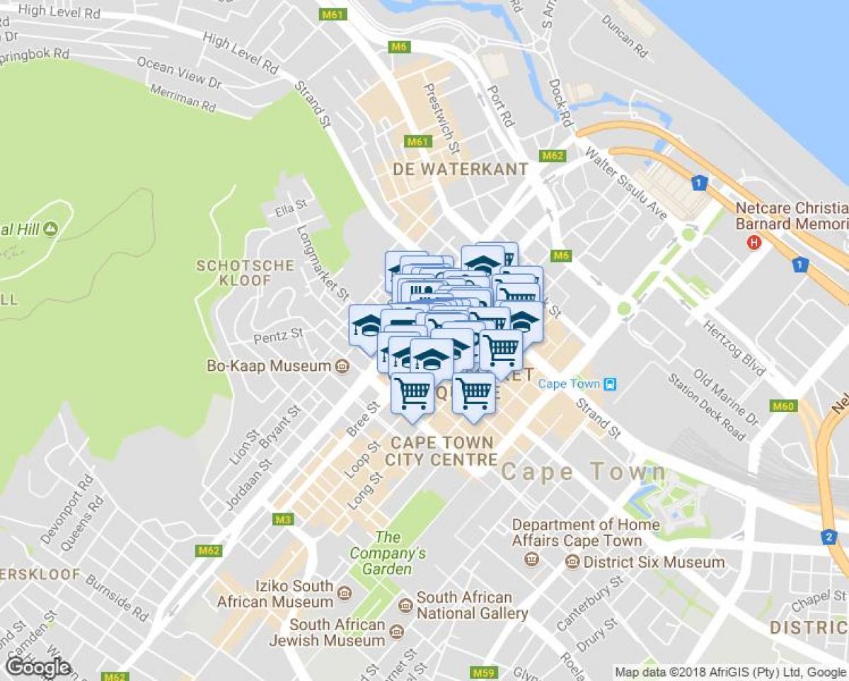 shortmarket street, Cape Town haritası 