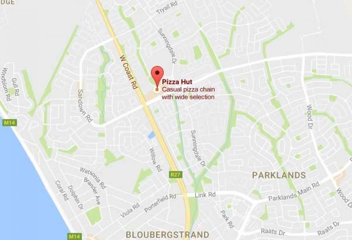 sunningdale Cape Town haritası 
