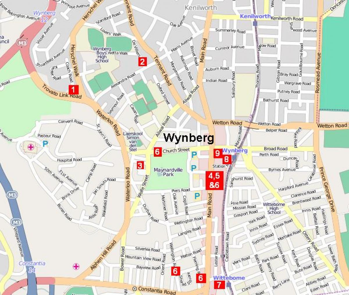  wynberg, Cape Town haritası 