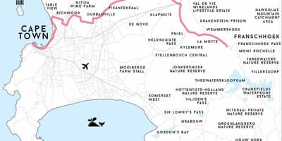 Avukatı Cape Town haritası 