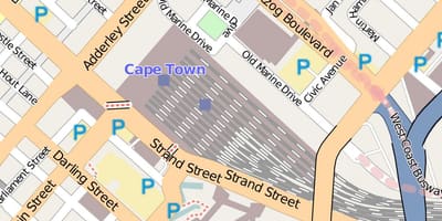 Barrack street, Cape Town haritası 