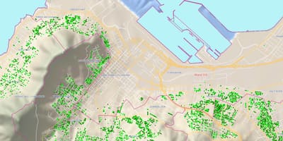 Cape Town şehir bölgeleri göster 