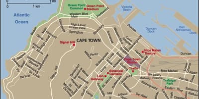 Cape Town şehir haritası görüntüleyici
