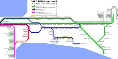 Cape Town metro haritası