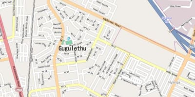 Gugulethu Cape Town haritası 