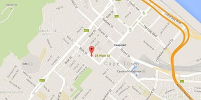 Wale street, Cape Town haritası 