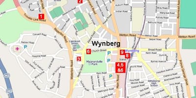  wynberg, Cape Town haritası 